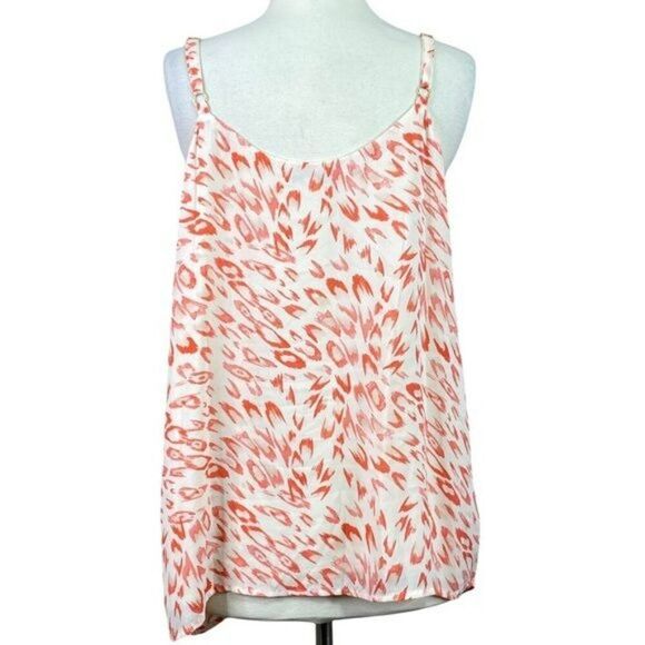 Cabi  Peach Leopard Tank Size Medium V-neck - Picture 3 of 6
